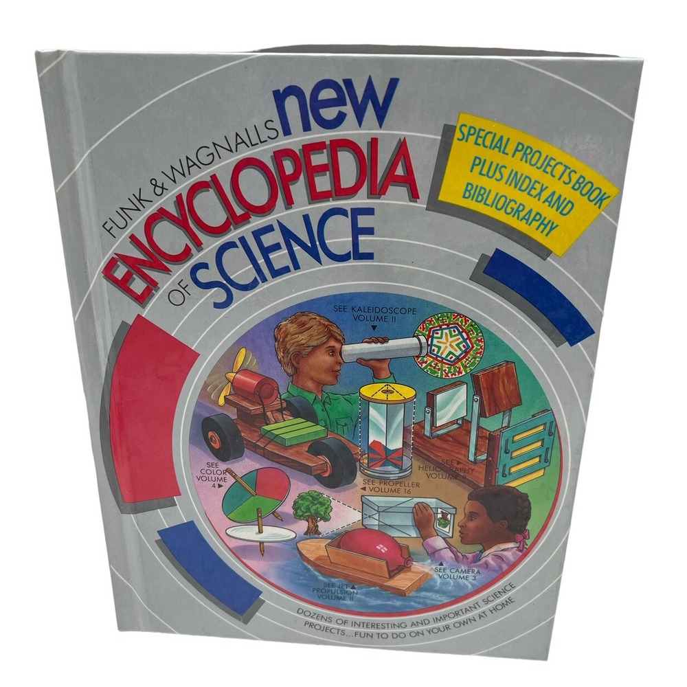 Funk And Wagnalls New Encyclopedia Of Science Lot of 4 Vintage 1984